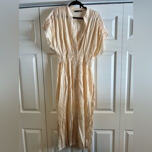 Zara midi cream Dress